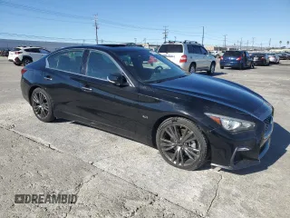 2020 Infiniti Q50 Pure with VIN JN1EV7AP5LM204983, listed as a Copart auction lot 80509274 with 13,029 mi miles and Salvage title. Bid and sale history available at DreamBid. Image 4.
