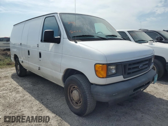2004 Ford Econoline Cargo with VIN 1FTRE14W94HA79656, listed as a Copart auction lot 75132854 with 202,889 mi miles and Salvage Title. Bid and sale history available at carsss.com. Image 4.