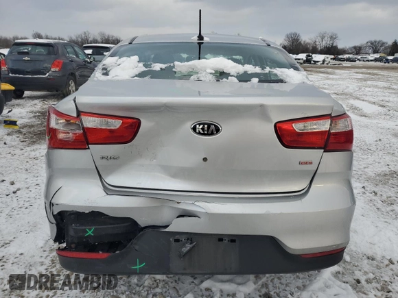 2017 Kia Rio LX with VIN KNADM4A35H6035189, listed as a Copart auction lot 87454364 with 60,706 mi miles and Salvage Title. Bid and sale history available at carsss.com. Image 6.