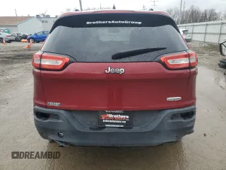 2014 Jeep Cherokee Latitude with VIN 1C4PJLCBXEW172132, listed as a Copart auction lot 47528285 with 154,268 mi miles and Salvage Title. Bid and sale history available at carsss.com. Image 6.