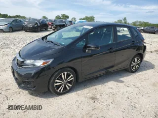 2019 Honda Fit EX with VIN 3HGGK5H80KM740455, listed as a Copart auction lot 61333505 with 27,504 mi miles and Salvage title. Bid and sale history available at DreamBid. Image 1.