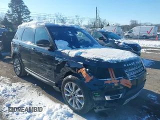 2016 Land Rover Range Rover Sport V8 Dynamic with VIN SALWR2EF3GA546328, listed as a IAAI auction lot 41285553 with 124,150 mi miles. Bid and sale history available at carsss.com. Image 1.