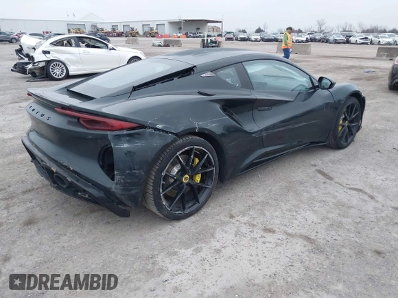 2024 Lotus Emira First Edition z VIN SCCLEKAXXRHA12761, wystawiony jako IAAI lot #41493599 z przebiegiem 10 949 mil mil oraz . Historia ofert i sprzedaży dostępna na DreamBid. Obrazek 4.