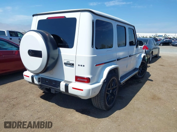 2021 Mercedes-Benz G AMG G 63 with VIN W1NYC7HJ8MX399892, listed as a IAAI auction lot 41848449 with 23,800 mi miles. Bid and sale history available at carsss.com. Image 4.