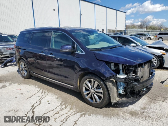 2018 Kia Sedona SX-L with VIN KNDME5C12J6379862, listed as a Copart auction lot 50161965 with 95,799 mi miles and Salvage Title. Bid and sale history available at carsss.com. Image 4.