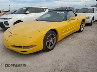 2002 Chevrolet Corvette with VIN 1G1YY32G925134639, listed as a Copart auction lot 76162224 with 0 mi miles and Salvage Title. Bid and sale history available at carsss.com. Image 1.