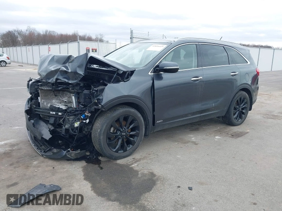2020 Kia Sorento EX V6 with VIN 5XYPHDA58LG709928, listed as a IAAI auction lot 41826419 with 1 mi miles. Bid and sale history available at carsss.com. Image 2.