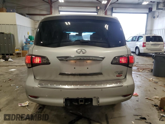 2015 Infiniti QX80 with VIN JN8AZ2NE4F9085038, listed as a Copart auction lot 52729425 with 214,783 mi miles and Clean title. Bid and sale history available at DreamBid. Image 6.