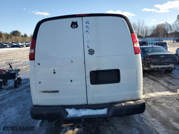 2018 Chevrolet Express Cargo Van with VIN 1GCZGHFG2J1246176, listed as a Copart auction lot 51877835 with 209,549 mi miles and Salvage Title. Bid and sale history available at carsss.com. Image 6.