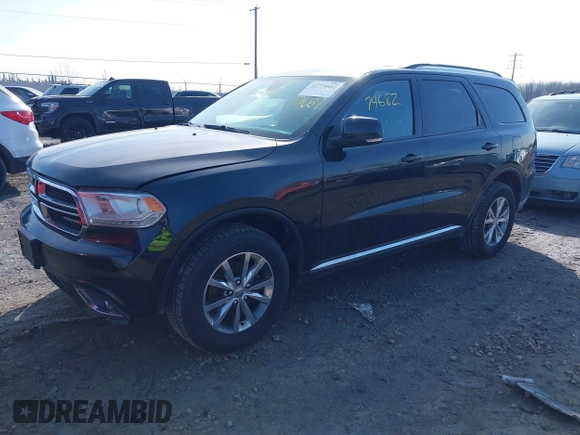 2015 Dodge Durango Limited with VIN 1C4RDJDG5FC202400, listed as a IAAI auction lot 41774682 with 178,437 mi miles and . Bid and sale history available at DreamBid. Image 2.