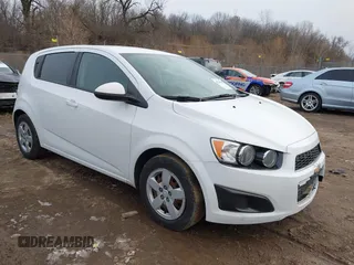 2015 Chevrolet Sonic LS with VIN 1G1JA6SH3F4160438, listed as a IAAI auction lot 41230481 with 98,424 mi miles and . Bid and sale history available at DreamBid. Image 1.