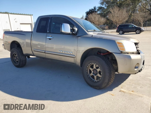 2006 Nissan Titan XE with VIN 1N6AA06B66N570734, listed as a Copart auction lot 83054724 with 205,702 mi miles and Salvage Title. Bid and sale history available at carsss.com. Image 4.
