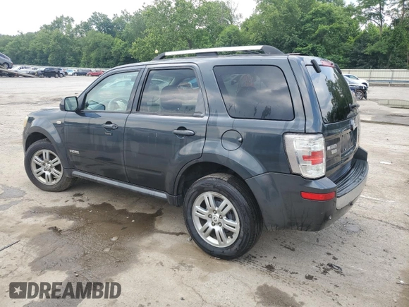 2008 Mercury Mariner Premier with VIN 4M2CU87158KJ29182, listed as a Copart auction lot 62868305 with 256,630 mi miles and Salvage title. Bid and sale history available at DreamBid. Image 2.
