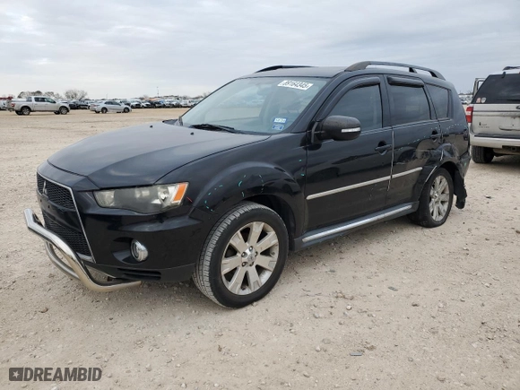2012 Mitsubishi Outlander SE with VIN JA4AS3AW5CU002014, listed as a Copart auction lot 89164345 with 164,839 mi miles and Salvage Title. Bid and sale history available at carsss.com. Image 1.