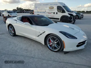 2016 Chevrolet Corvette 2LT with VIN 1G1YC2D75G5107399, listed as a Copart auction lot 85812744 with 27,805 mi miles and Salvage Title. Bid and sale history available at carsss.com. Image 4.