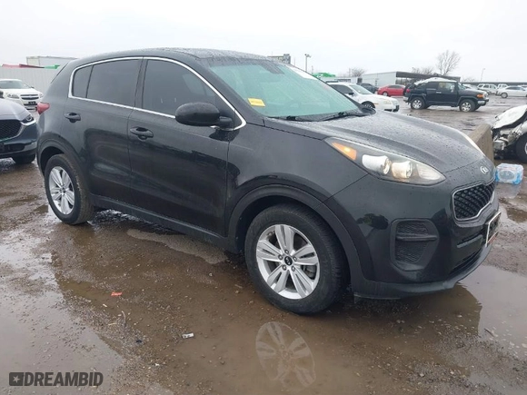 2019 Kia Sportage LX with VIN KNDPM3AC3K7598317, listed as a IAAI auction lot 41591811 with 84,959 mi miles. Bid and sale history available at carsss.com. Image 1.