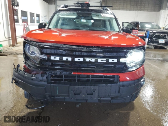 2022 Ford Bronco Sport Outer Banks with VIN 3FMCR9C65NRD98431, listed as a Copart auction lot 61596305 with 21,444 mi miles and Salvage title. Bid and sale history available at DreamBid. Image 5.