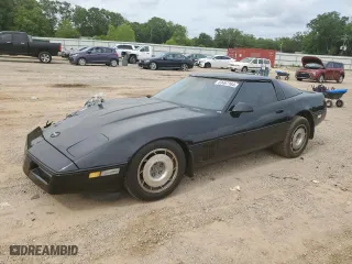 1987 Chevrolet Corvette with VIN 1G1YY2184H5127207, listed as a Copart auction lot 53497164 with 0 mi miles and Salvage Title. Bid and sale history available at carsss.com. Image 1.