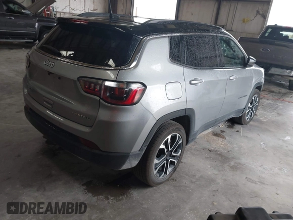 2023 Jeep Compass (RED) Edition with VIN 3C4NJDCN2PT567373, listed as a IAAI auction lot 42605313 with 49,610 mi miles and . Bid and sale history available at DreamBid. Image 4.