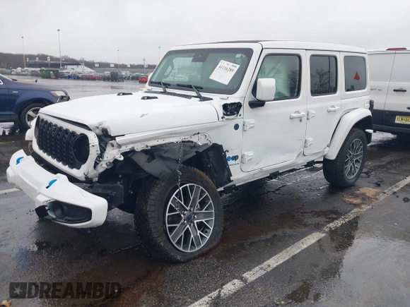 2024 Jeep Wrangler High Altitude z VIN 1C4RJXU6XRW209302, wystawiony jako IAAI lot #41116289 z przebiegiem 2 862 mil mil oraz . Historia ofert i sprzedaży dostępna na DreamBid. Obrazek 17.
