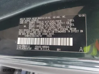 2006 Toyota Tundra SR5 with VIN 5TBBT44106S486740, listed as a Copart auction lot 44119515 with 120,788 mi miles and Salvage Title. Bid and sale history available at carsss.com. Image 13.