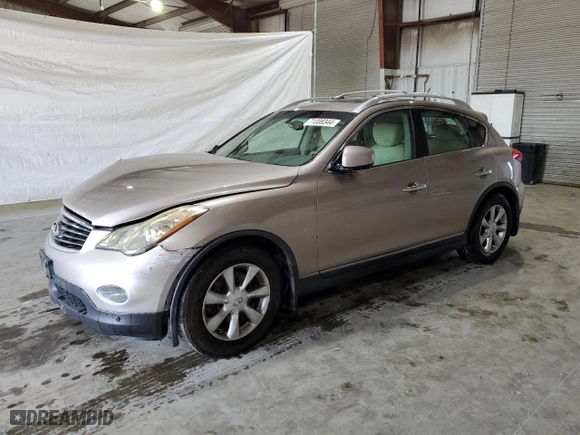 2009 Infiniti EX35 Journey with VIN JNKAJ09F89M951835, listed as a Copart auction lot 71308344 with 121,617 mi miles and Salvage Title. Bid and sale history available at carsss.com. Image 1.