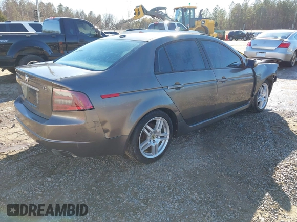 2008 Acura TL with VIN 19UUA66248A036002, listed as a IAAI auction lot 41615383 with 1 mi miles. Bid and sale history available at carsss.com. Image 4.