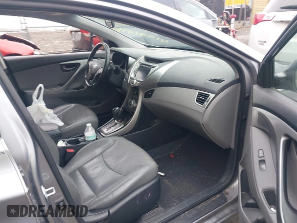 2013 Hyundai Elantra GLS with VIN KMHDH4AE2DU942170, listed as a IAAI auction lot 41921240 with 125,039 mi miles and . Bid and sale history available at DreamBid. Image 5.
