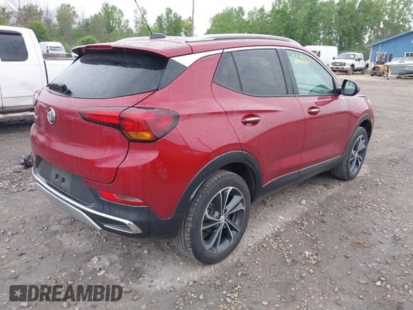 2021 Buick Encore GX Essence with VIN KL4MMGSL5MB118720, listed as a IAAI auction lot 42526561 with 135,855 mi miles and . Bid and sale history available at DreamBid. Image 4.