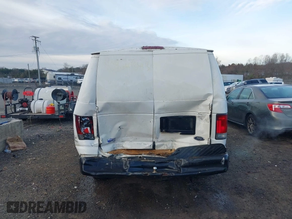 2008 Ford Econoline Cargo Commercial with VIN 1FTNE14W48DB61435, listed as a IAAI auction lot 40964343 with 223,969 mi miles and . Bid and sale history available at DreamBid. Image 16.