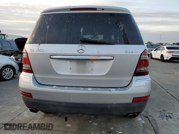 2007 Mercedes-Benz GL-Class with VIN 4JGBF71EX7A108443, listed as a Copart auction lot 75088444 with 180,949 mi miles and Salvage Title. Bid and sale history available at carsss.com. Image 6.