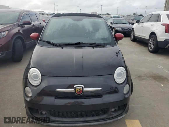 2013 FIAT 500 Abarth with VIN 3C3CFFJH4DT670375, listed as a Copart auction lot 74307284 with 0 mi miles and Salvage Title. Bid and sale history available at carsss.com. Image 5.