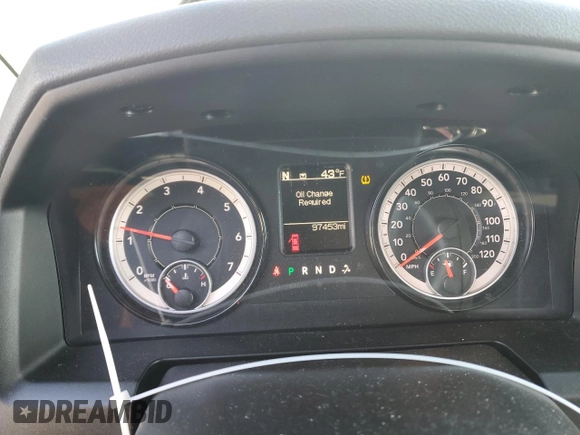 2019 Ram 1500 Classic Tradesman with VIN 1C6RR6FT8KS584311, listed as a Copart auction lot 83753654 with 97,453 mi miles and Salvage Title. Bid and sale history available at carsss.com. Image 9.