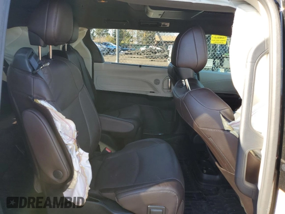 2023 Toyota Sienna Platinum with VIN 5TDESKFC6PS084698, listed as a Copart auction lot 80532734 with 16,884 mi miles and Salvage Title. Bid and sale history available at DreamBid. Image 12.