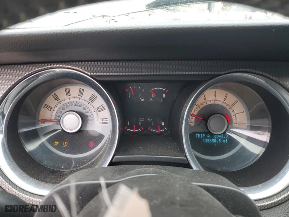 2010 Ford Mustang GT with VIN 1ZVBP8CH2A5179888, listed as a Copart auction lot 44856765 with 135,650 mi miles and Salvage Title. Bid and sale history available at carsss.com. Image 9.
