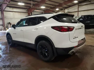 2022 Chevrolet Blazer LT with VIN 3GNKBJRS7NS145282, listed as a Copart auction lot 43135975 with 28,368 mi miles and Salvage Title. Bid and sale history available at carsss.com. Image 2.