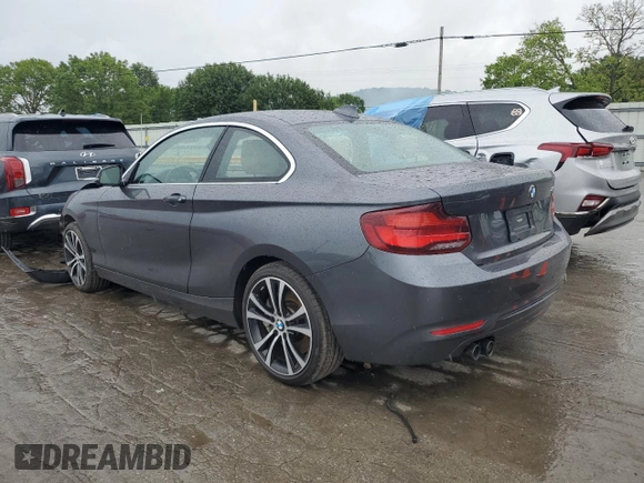 2021 BMW 2 Series 230i with VIN WBA2J1C03M7G91853, listed as a Copart auction lot 56488023 with 30,060 mi miles. Bid and sale history available at carsss.com. Image 2.