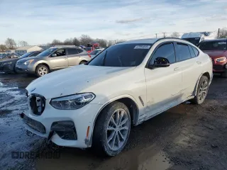 2021 BMW X4 M40i with VIN 5UX2V5C02M9E10918, listed as a Copart auction lot 42954645 with 0 mi miles and Salvage Title. Bid and sale history available at carsss.com. Image 1.