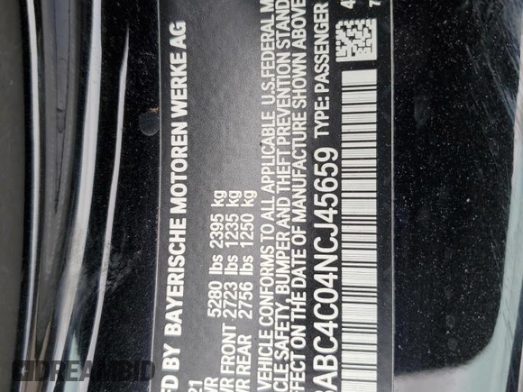 2022 BMW 8 Series M850i xDrive z VIN WBABC4C04NCJ45659, wystawiony jako Copart lot #64786713 z przebiegiem 18 091 mil mil oraz . Historia ofert i sprzedaży dostępna na DreamBid. Obrazek 13.