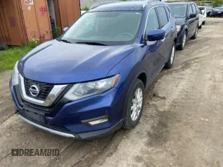 2017 Nissan Rogue SV with VIN 5N1AT2MV5HC751405, listed as a Copart auction lot 58339285 with 141,565 mi miles and Salvage title. Bid and sale history available at DreamBid. Image 1.