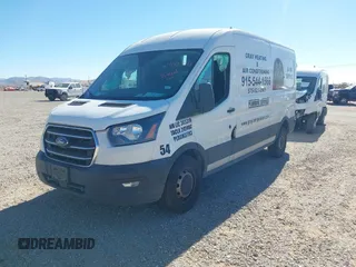 2020 Ford Transit Cargo with VIN 1FTBR1C80LKA68782, listed as a IAAI auction lot 41522412 with 106,692 mi miles. Bid and sale history available at carsss.com. Image 2.