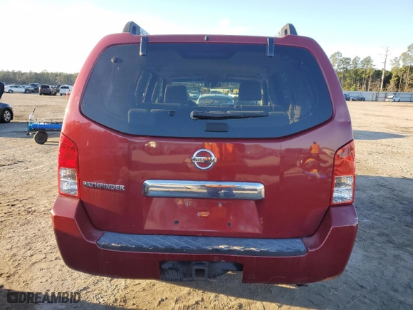 2006 Nissan Pathfinder SE with VIN 5N1AR18W16C606256, listed as a Copart auction lot 42996245 with 177,011 mi miles and Salvage Title. Bid and sale history available at carsss.com. Image 6.
