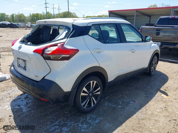2019 Nissan Kicks S with VIN 3N1CP5CU2KL497873, listed as a IAAI auction lot 41859997 with 67,793 mi miles. Bid and sale history available at carsss.com. Image 4.