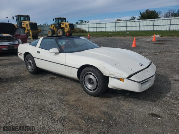 1985 Chevrolet Corvette with VIN 1G1YY0787F5127615, listed as a Copart auction lot 74556024 with 77,860 mi miles and Non Repairable. Bid and sale history available at carsss.com. Image 4.