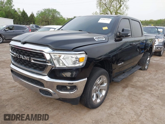 2022 Ram 1500 Lone Star with VIN 1C6RREFG1NN253599, listed as a IAAI auction lot 42065945 with 43,726 mi miles and . Bid and sale history available at DreamBid. Image 17.