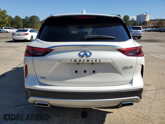 2022 Infiniti QX50 AUTOGRAPH with VIN 3PCAJ5DB3NF117932, listed as a Copart auction lot 41769184 with 0 mi miles. Bid and sale history available at carsss.com. Image 6.