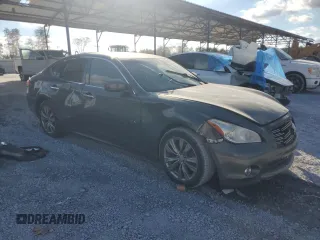 2013 Infiniti M37 with VIN JN1BY1AP6DM513757, listed as a Copart auction lot 79410424 with 0 mi miles and Salvage Title. Bid and sale history available at carsss.com. Image 4.