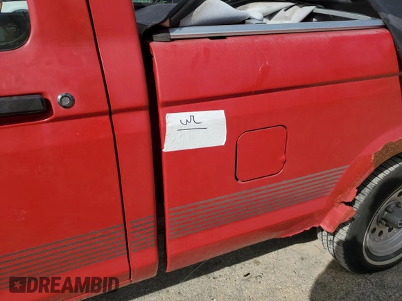 1991 Ford Ranger Splash with VIN 1FTCR10XXMTA47904, listed as a Copart auction lot 85566634 with 39,495 mi miles and Salvage Title. Bid and sale history available at DreamBid. Image 12.