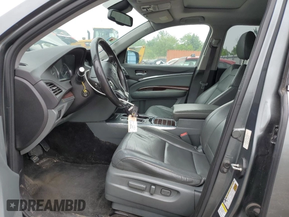 2014 Acura MDX Technology with VIN 5FRYD4H46EB014014, listed as a Copart auction lot 58973535 with 160,898 mi miles and Salvage title. Bid and sale history available at DreamBid. Image 7.