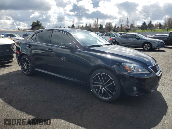 2012 Lexus IS 250 with VIN JTHCF5C22C5060552, listed as a Copart auction lot 48714725 with 138,583 mi miles and Salvage Title. Bid and sale history available at DreamBid. Image 4.